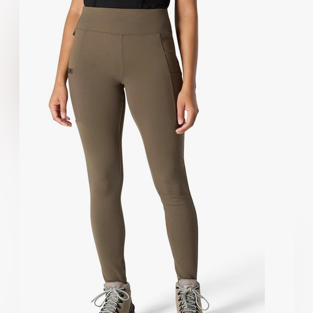 Carhartt Women’s Force Fitted Lightweight Utility Legging Size XS Tall Green